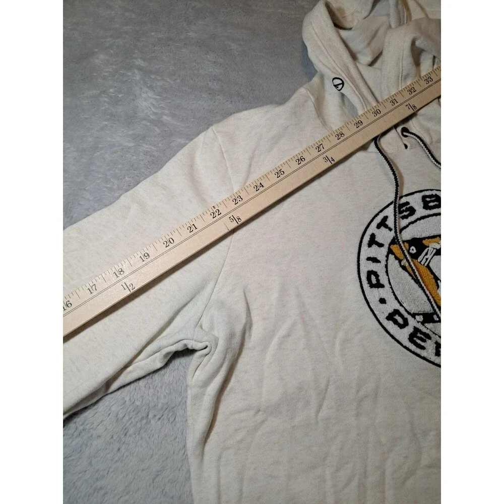 Fanatics Pittsburgh Penguins Cream Hoodie with Logo